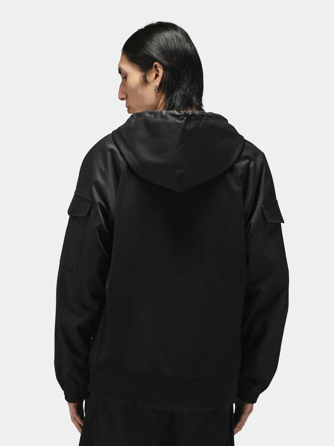 Alpha Industries M-65 hanorac negru cu fermoar bumbac