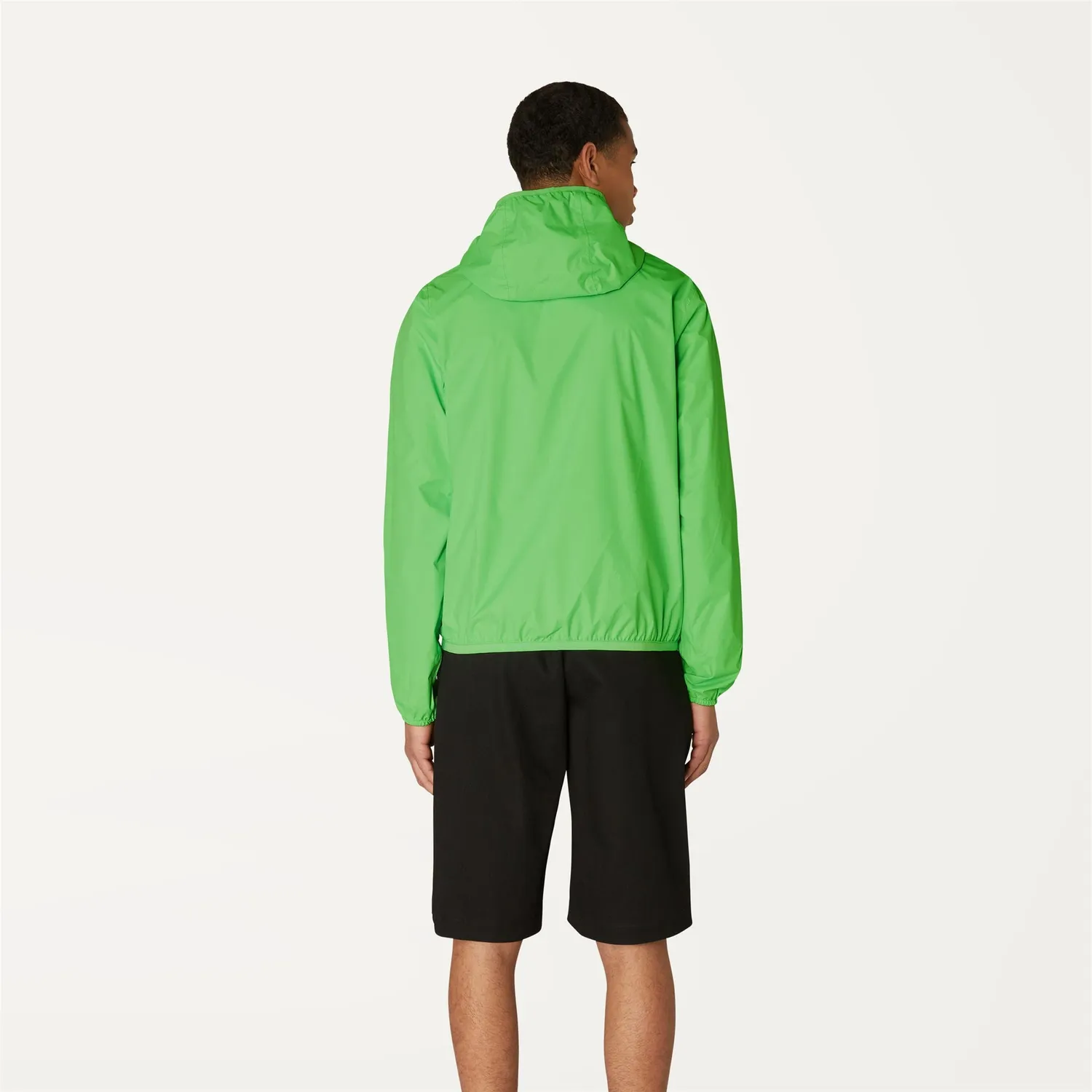 K-Way Jacques Plus Double Fluo geacă verde fluo-albastru impermeabilă