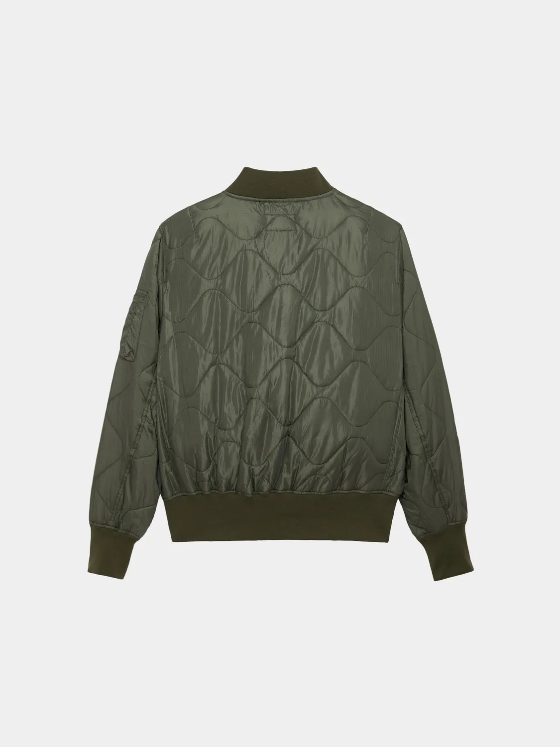 Alpha Industries L-2B Relaxed Quilted Flight geacă verde nailon