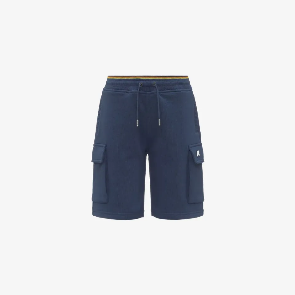 K-Way Erik Stripes French Terry sort baieti albastru bumbac