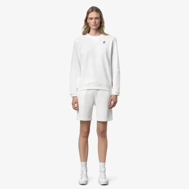 K-Way Nael Poly Cotton hanorac unisex alb bumbac
