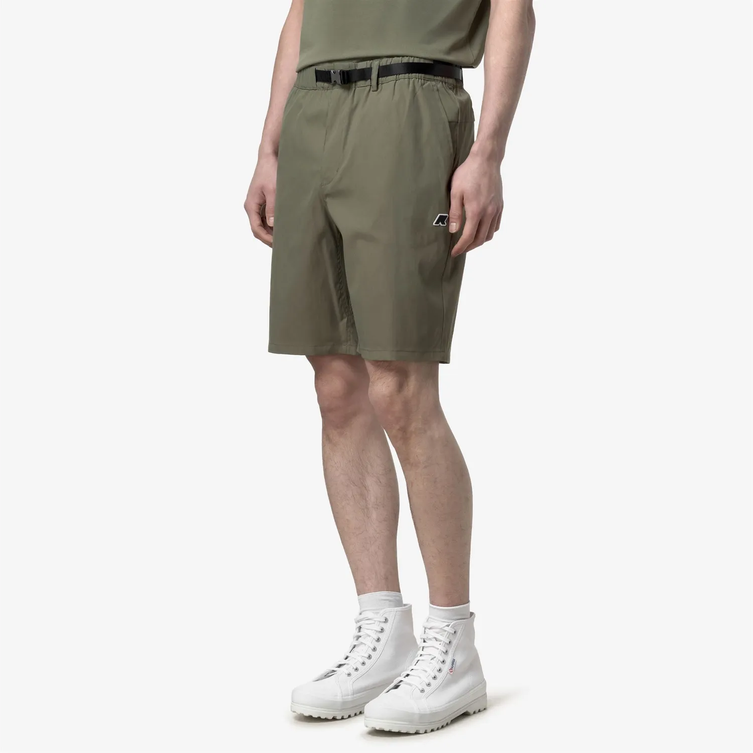 K-Way Bourrier pantaloni scurti barbati Green Lichen cargo