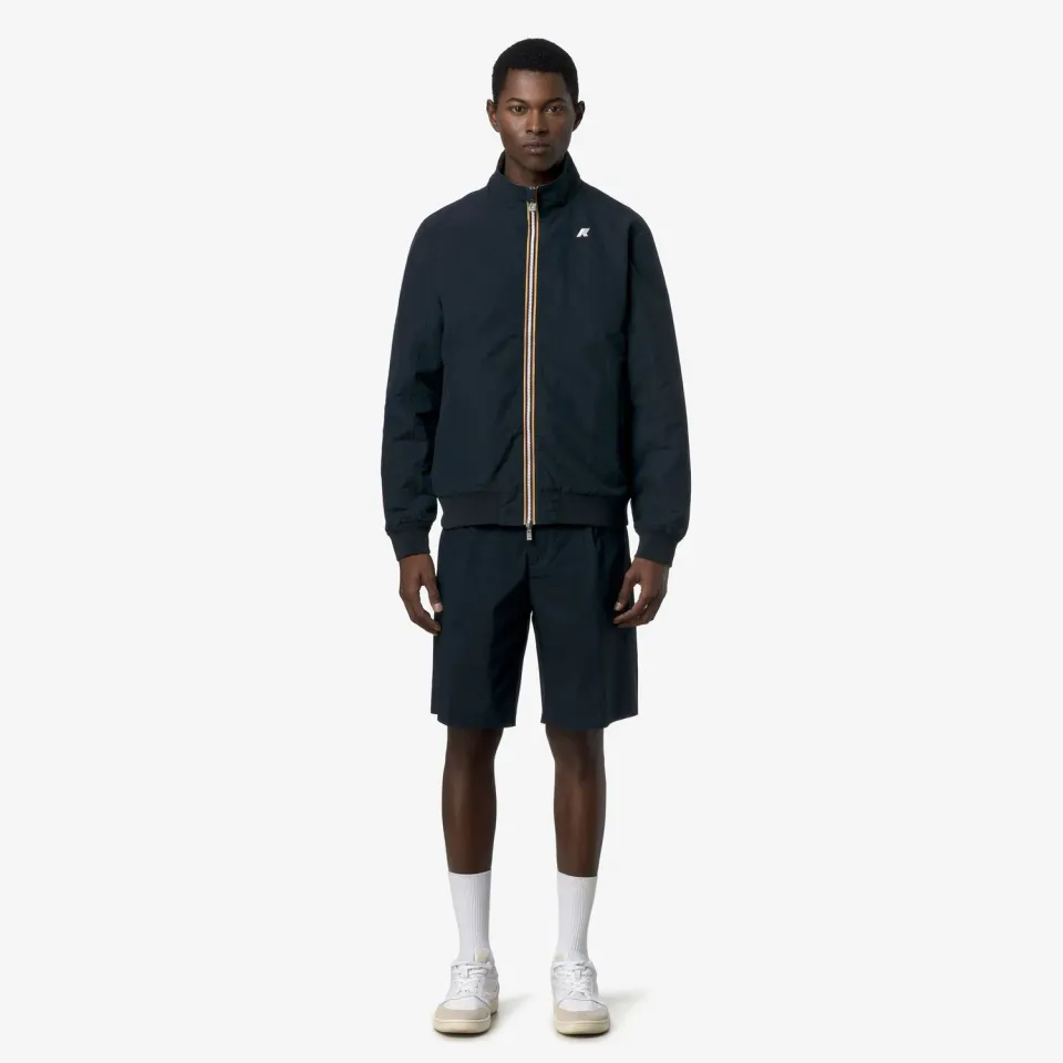 K-Way Arsene Cotton Double geacă bărbați albastru reversibilă