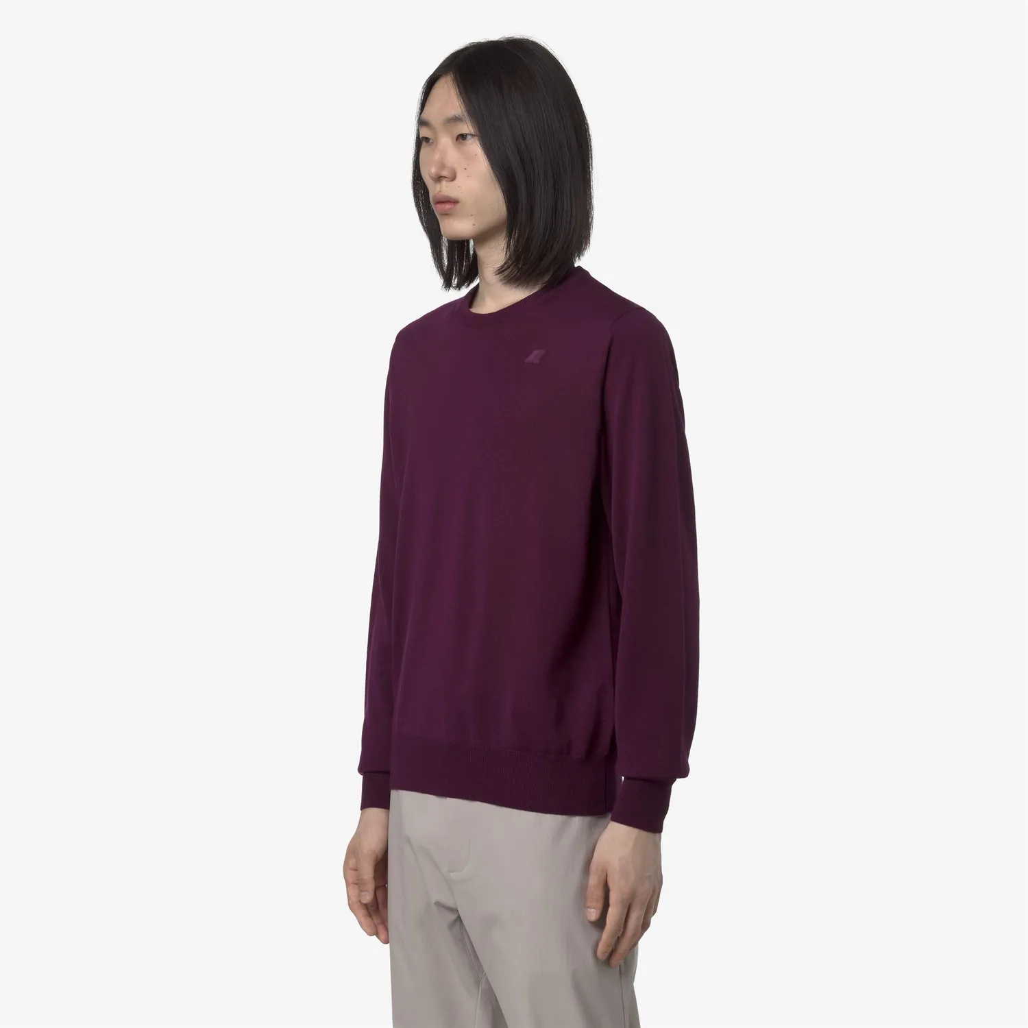 K-Way Sebastien Merino pulover bărbați Violet Wine