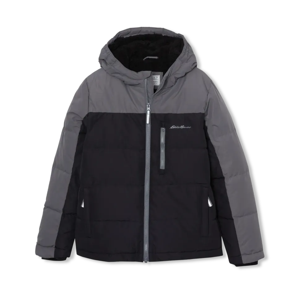 Eddie Bauer Classic Down geaca baieti Black Onyx calduroasa
