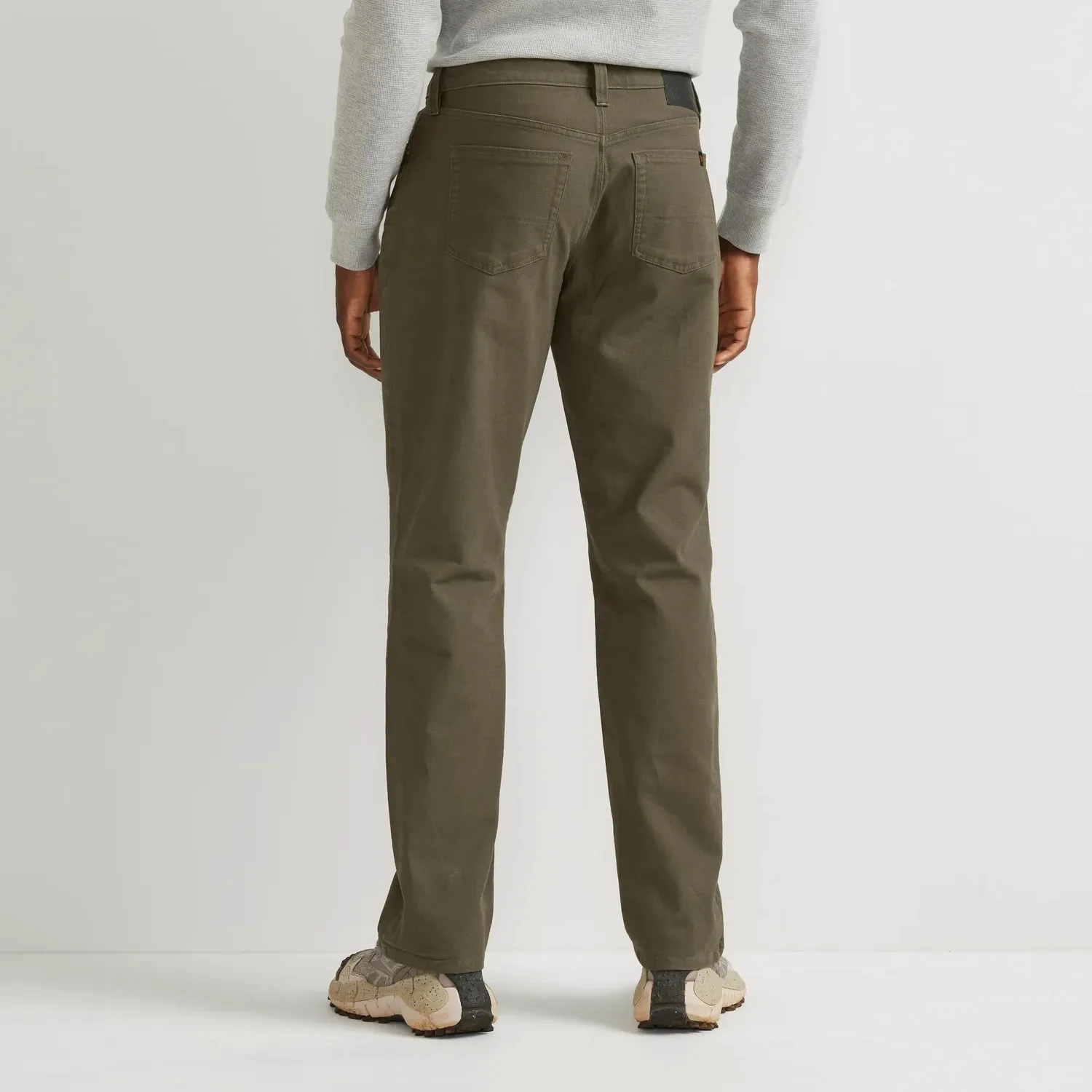 Eddie Bauer Mountain Flex Classic Fit Canvas 5-Pocket pantaloni Carbon