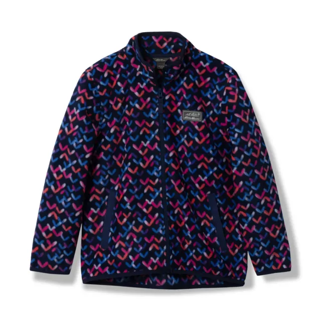 Eddie Bauer Quest Fleece geacă polar fete Bleumarin print