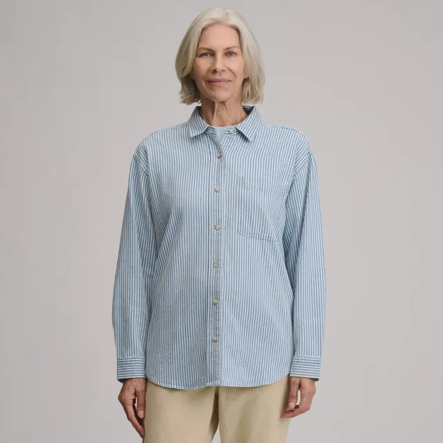 Eddie Bauer Boyfriend camasa denim Cascade dama