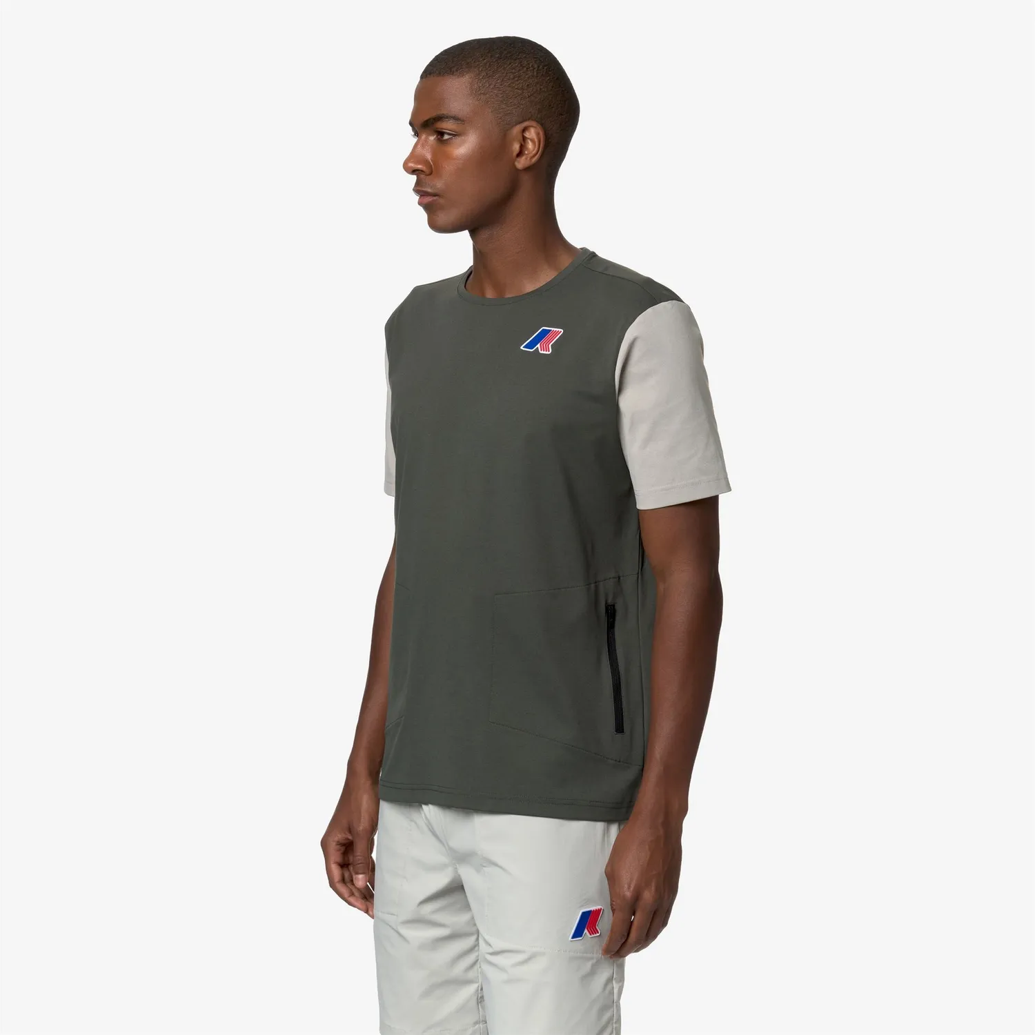K-Way Seril LF tricou unisex verde protecție UV