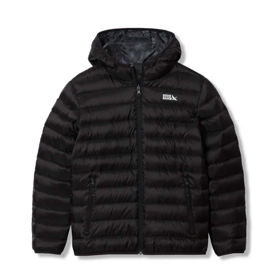 Eddie Bauer CirrusLite geaca copii negru 7/8 puf
