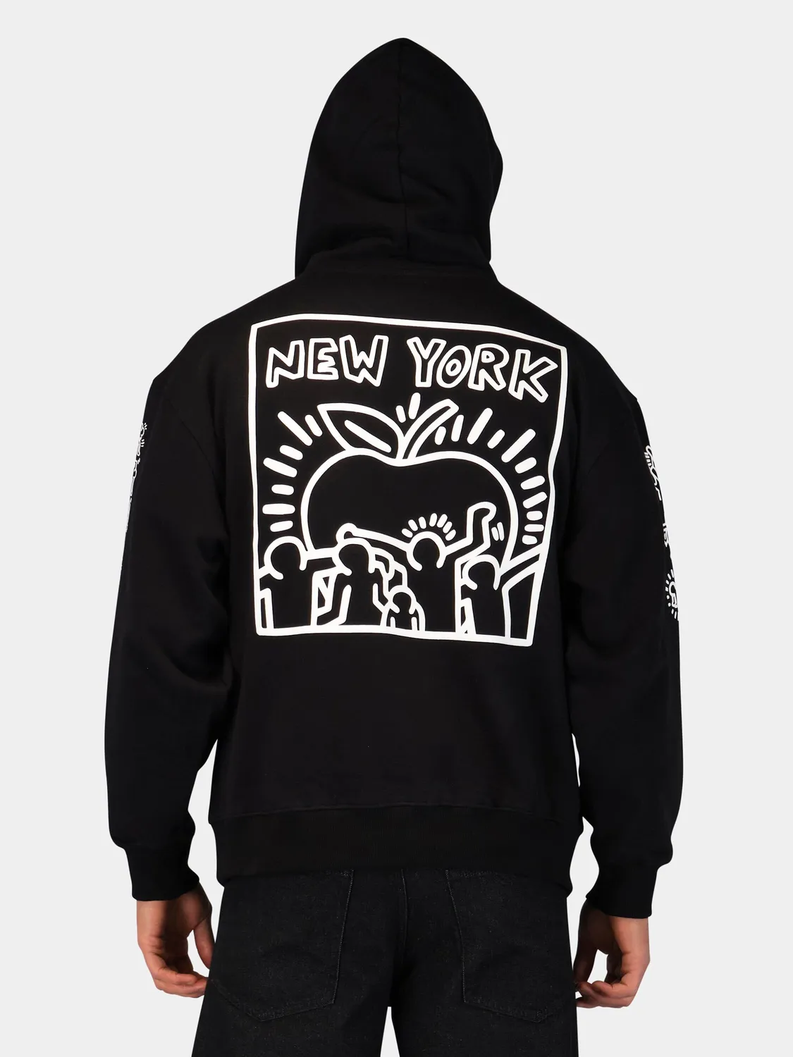 Keith Haring x Alpha New York hanorac grafic black