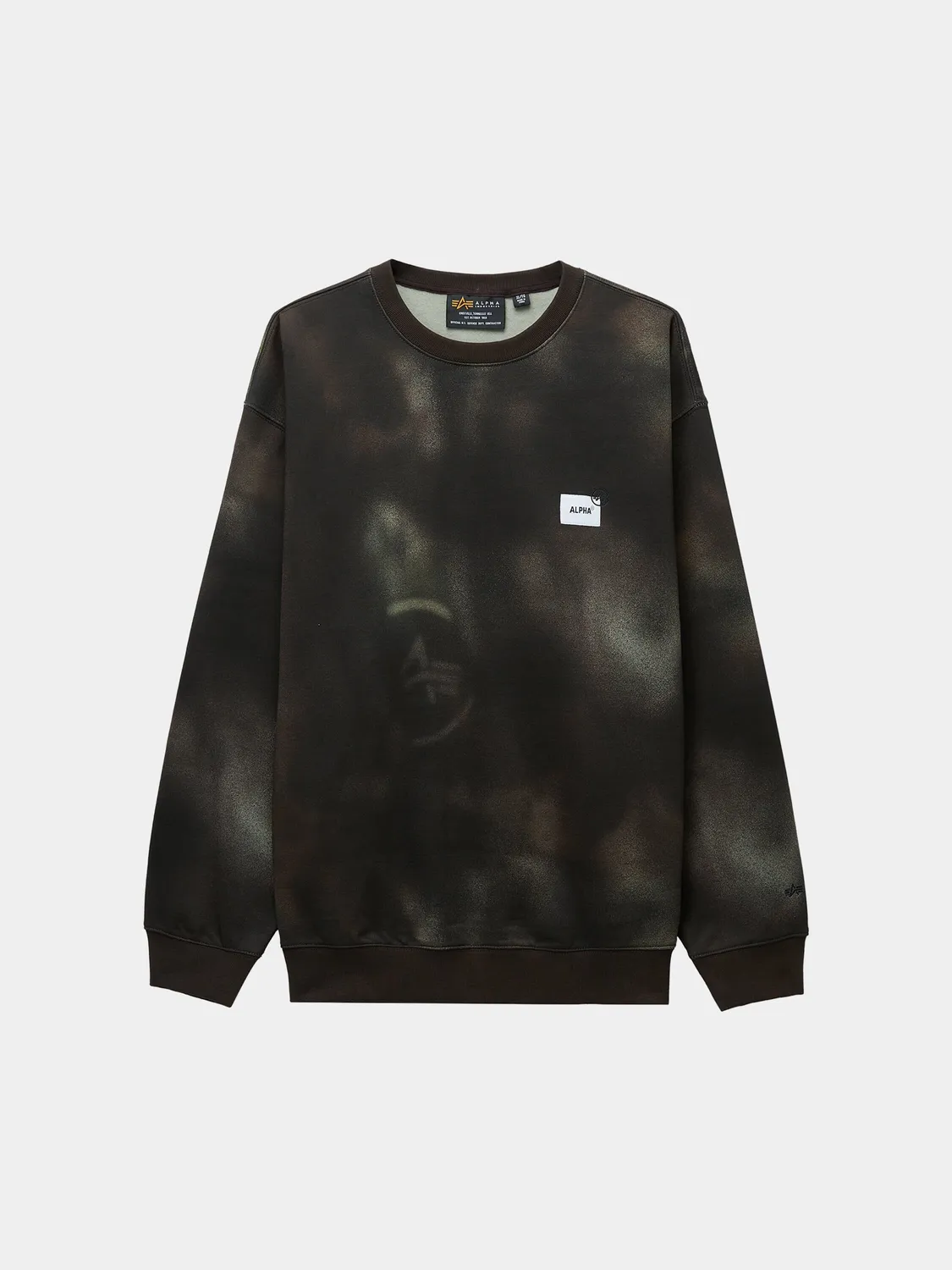 Alpha Industries UNFRM Washed bluza gri bumbac