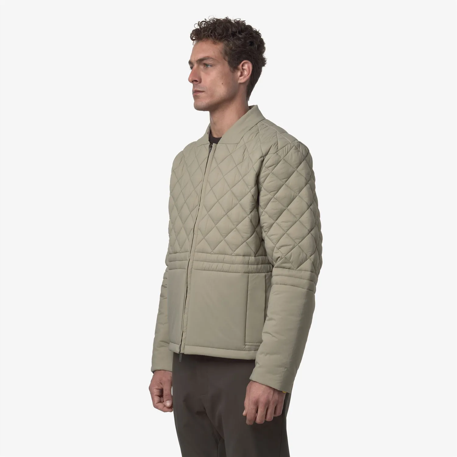 K-Way Bariol Premium Warm geaca verde matlasata