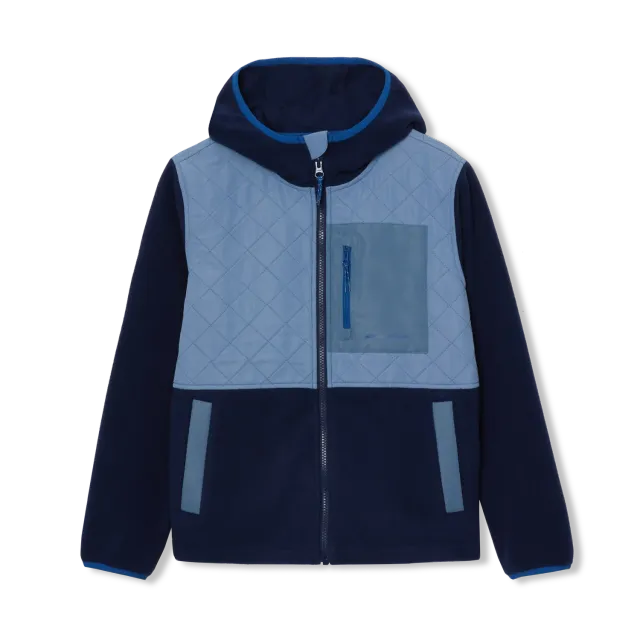 Eddie Bauer Quest Mixed Media geaca polar copii Peacoat calduros
