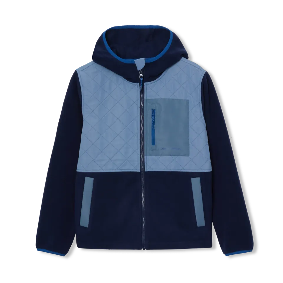 Eddie Bauer Quest Mixed Media geaca polar copii Peacoat calduros