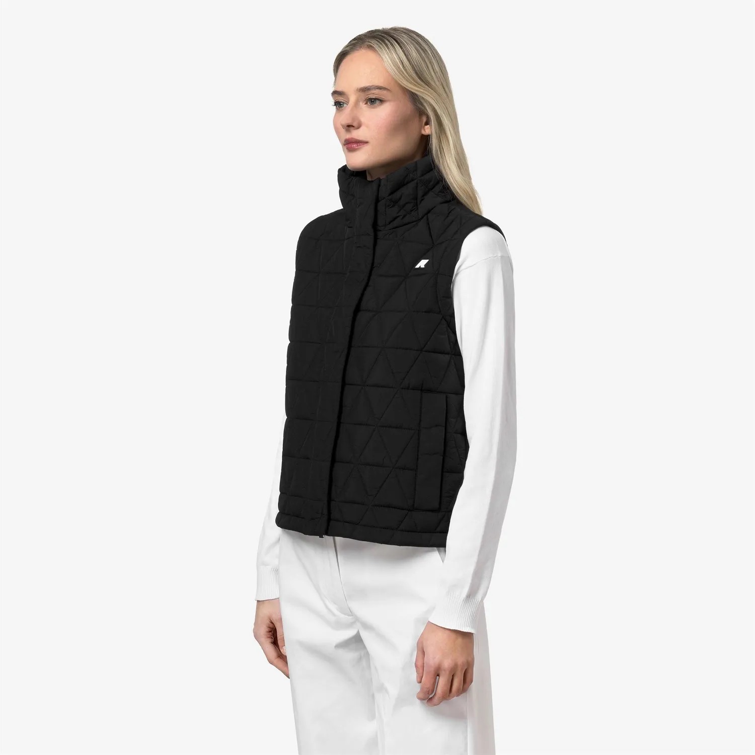 K-Way Satine Diamond Quilted vestă damă negru