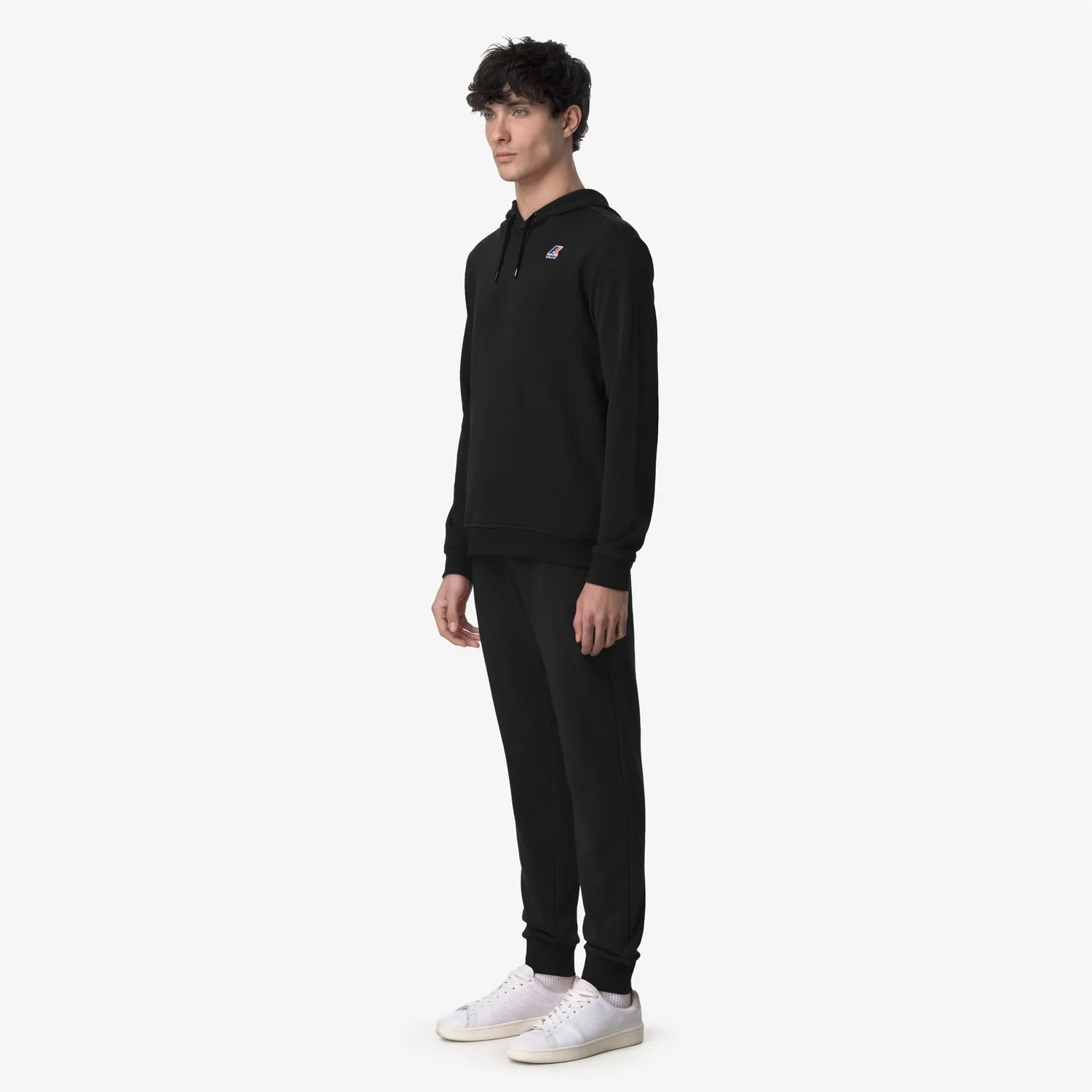 K-Way Bishop Poly Cotton pantaloni sport negri din bumbac