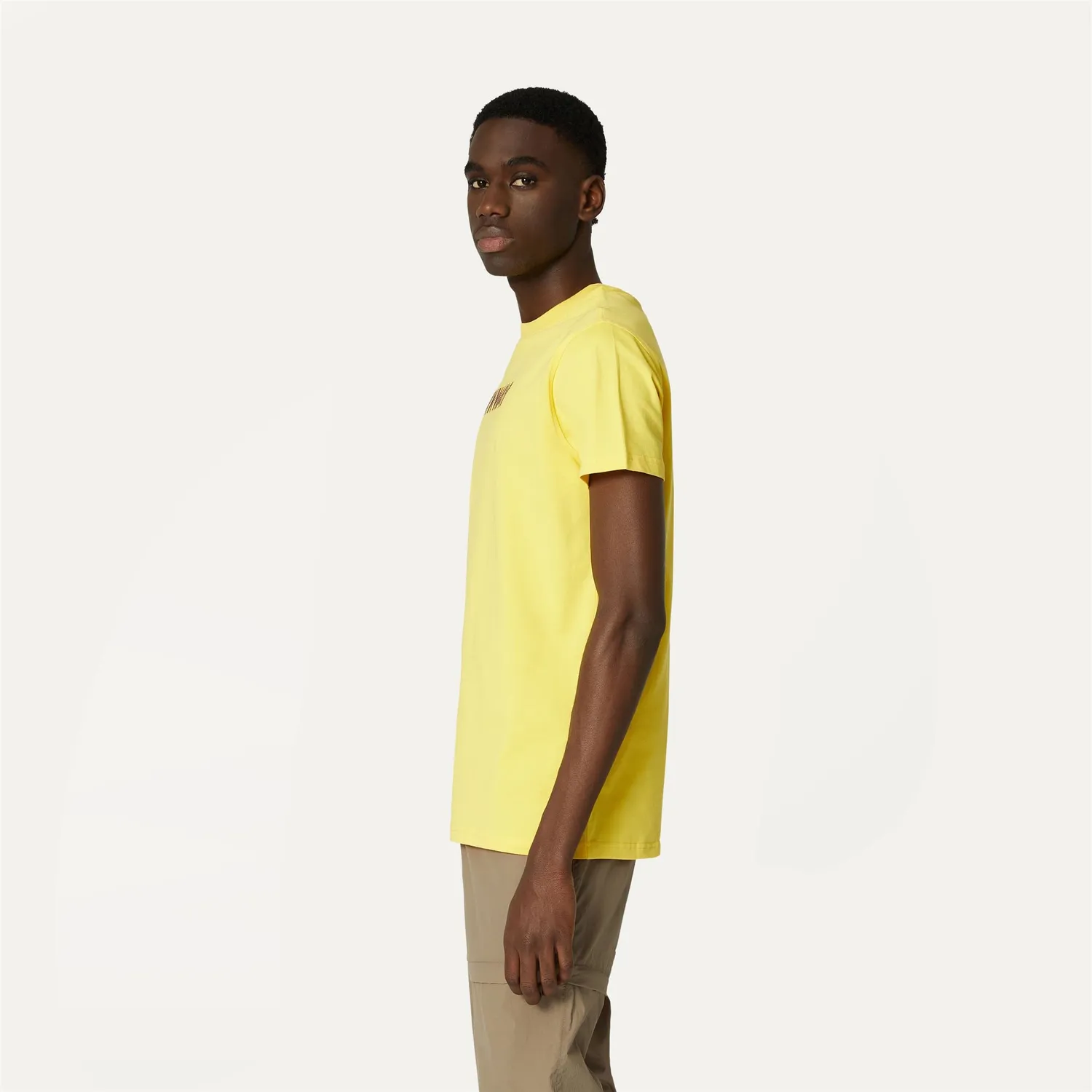 K-Way Elliot tricou barbati galben din bumbac