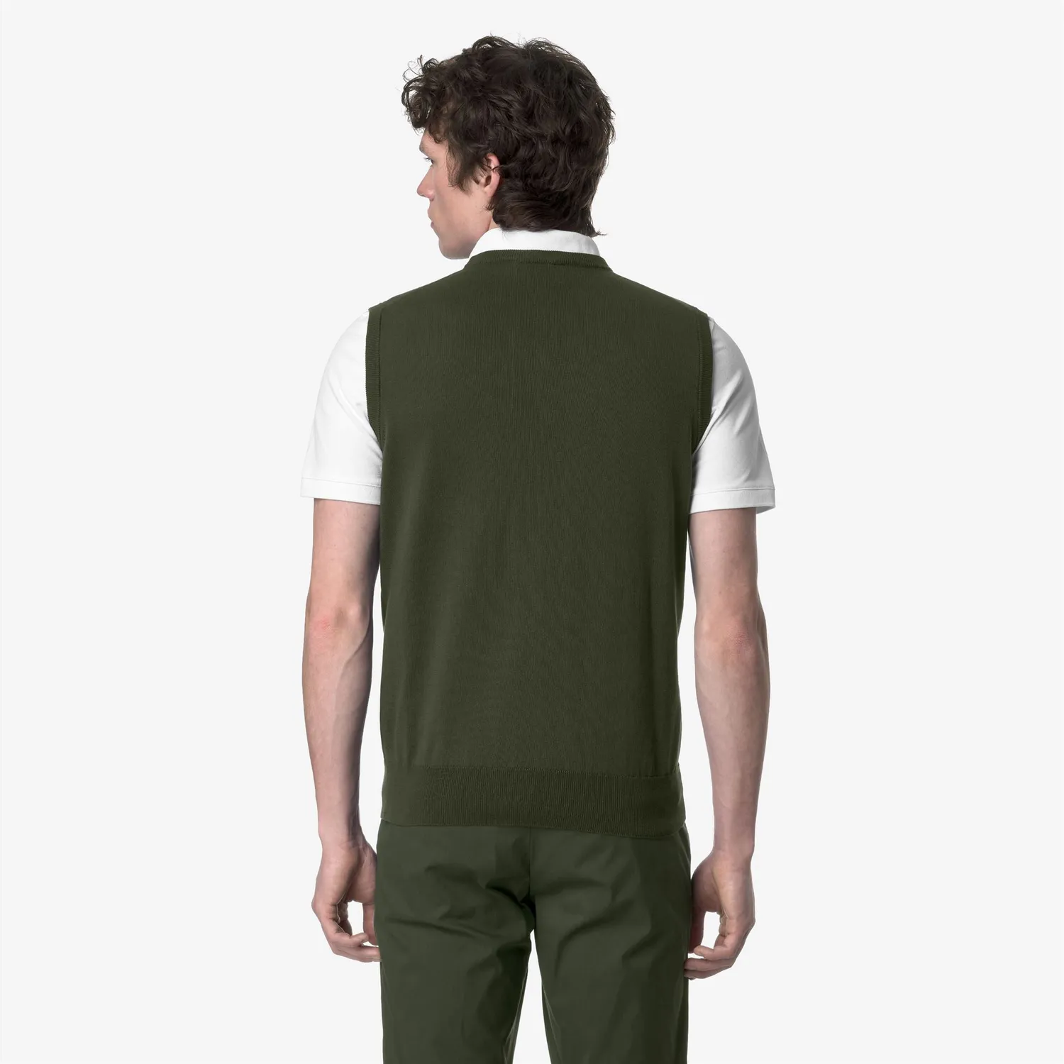 K-Way Jeano Cotton PS vestă Green Africa bumbac