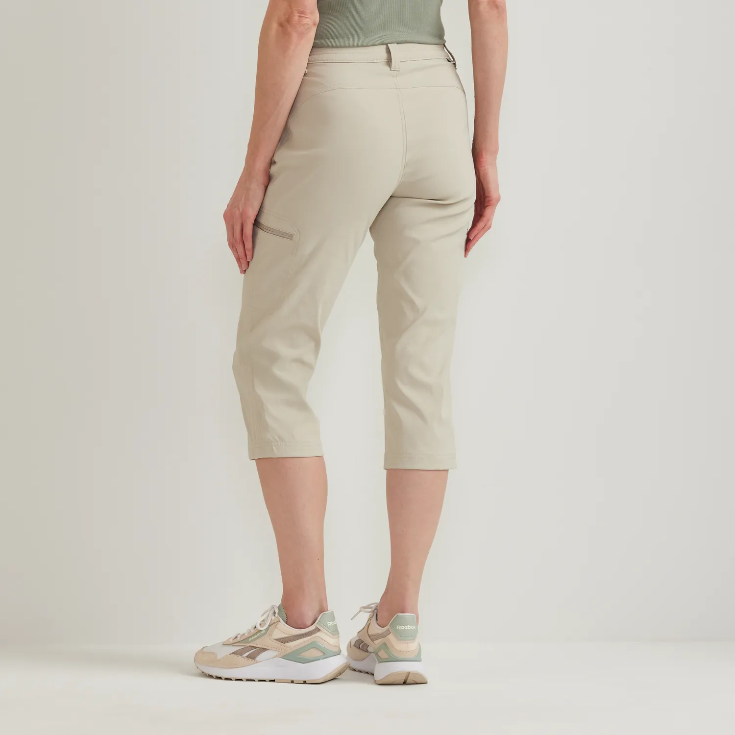 Eddie Bauer Guide Pro High Rise Capri pantaloni dama elastici