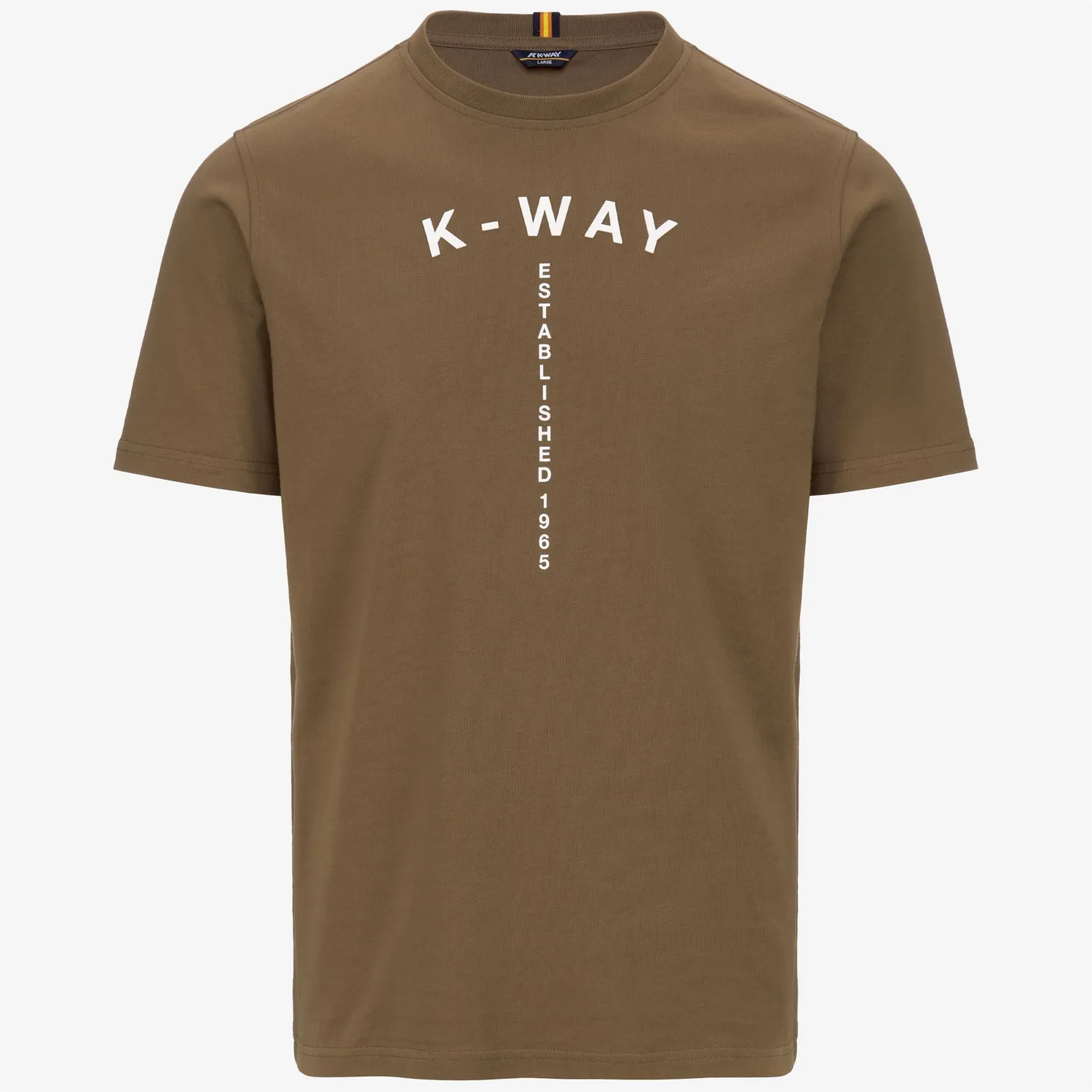 K-Way Odom Typo Est. tricou barbati maro bumbac