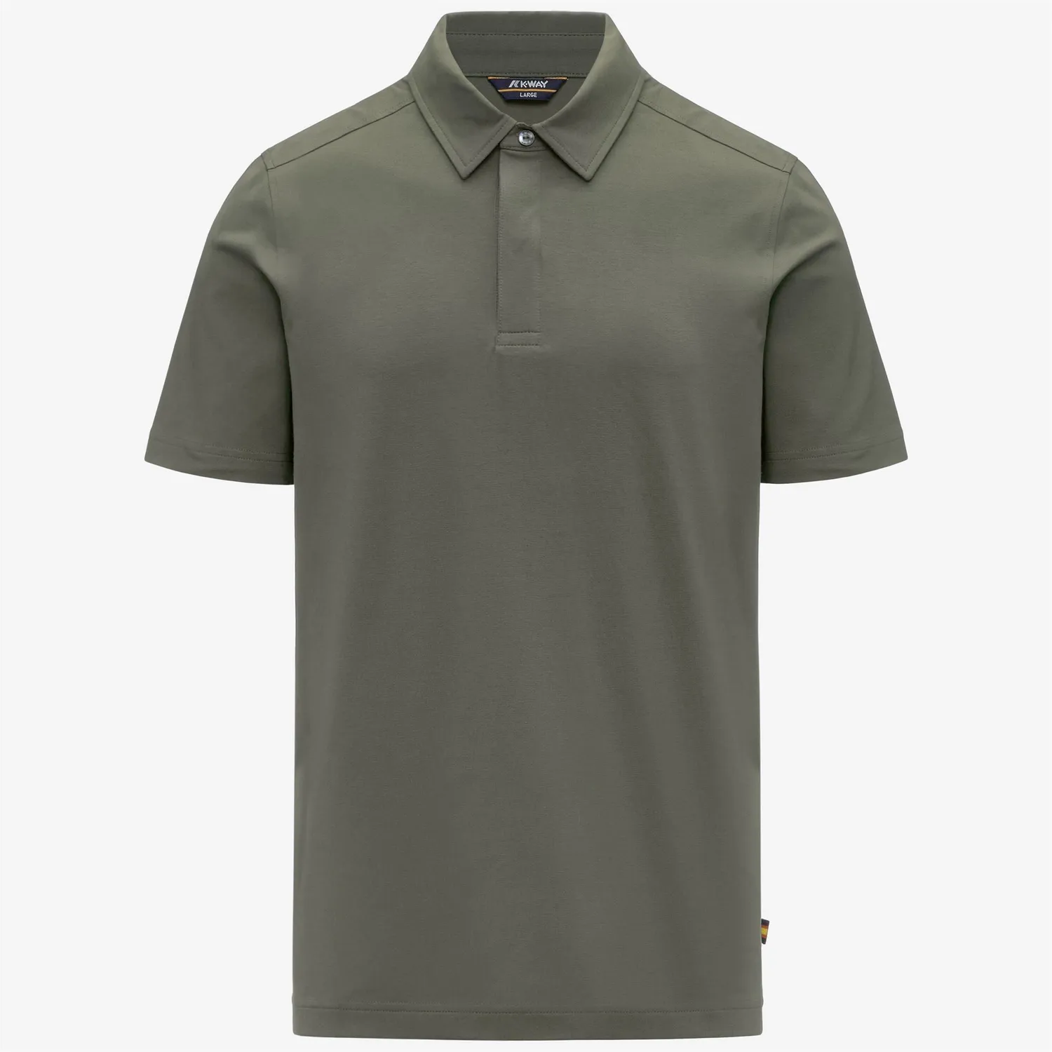 K-Way Cotton Vincelle tricou polo barbati verde lichen