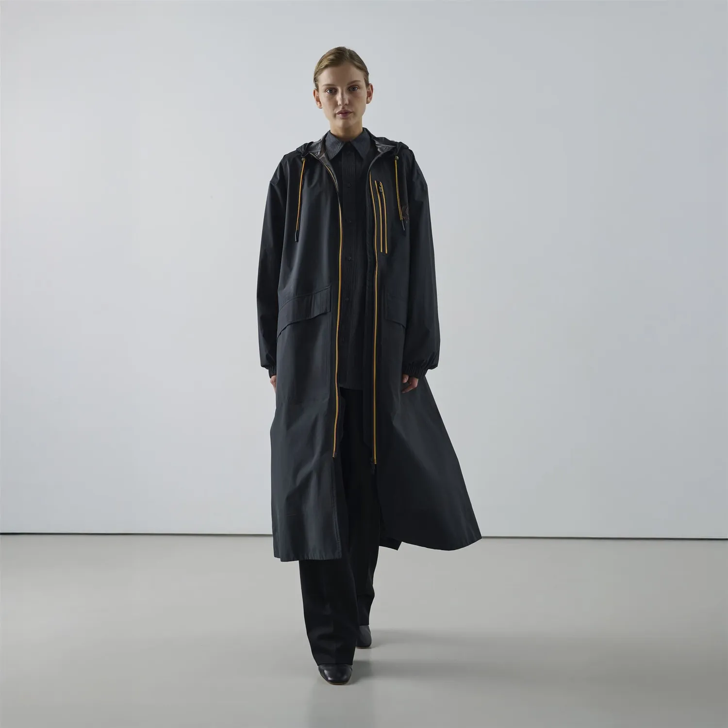 K-Way Le Vrai Amiable Pradel trench negru damă lung