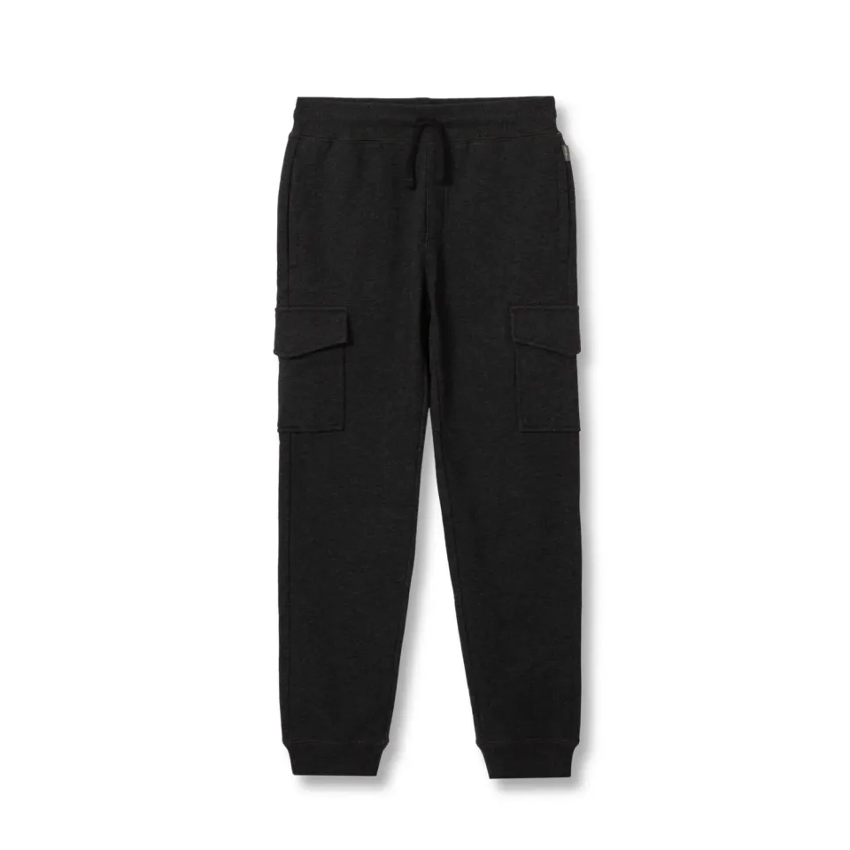 Eddie Bauer Camp Fleece Cargo Joggers pantaloni baieti negru