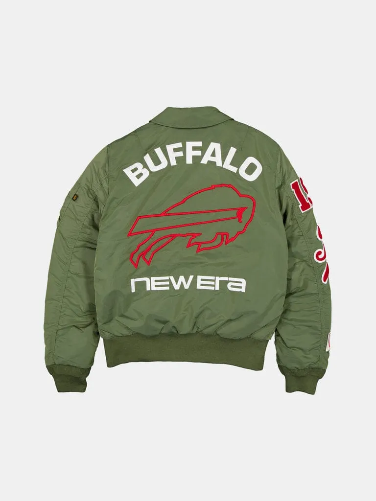 Alpha Industries MA-1 Buffalo Bills geaca bomber verde