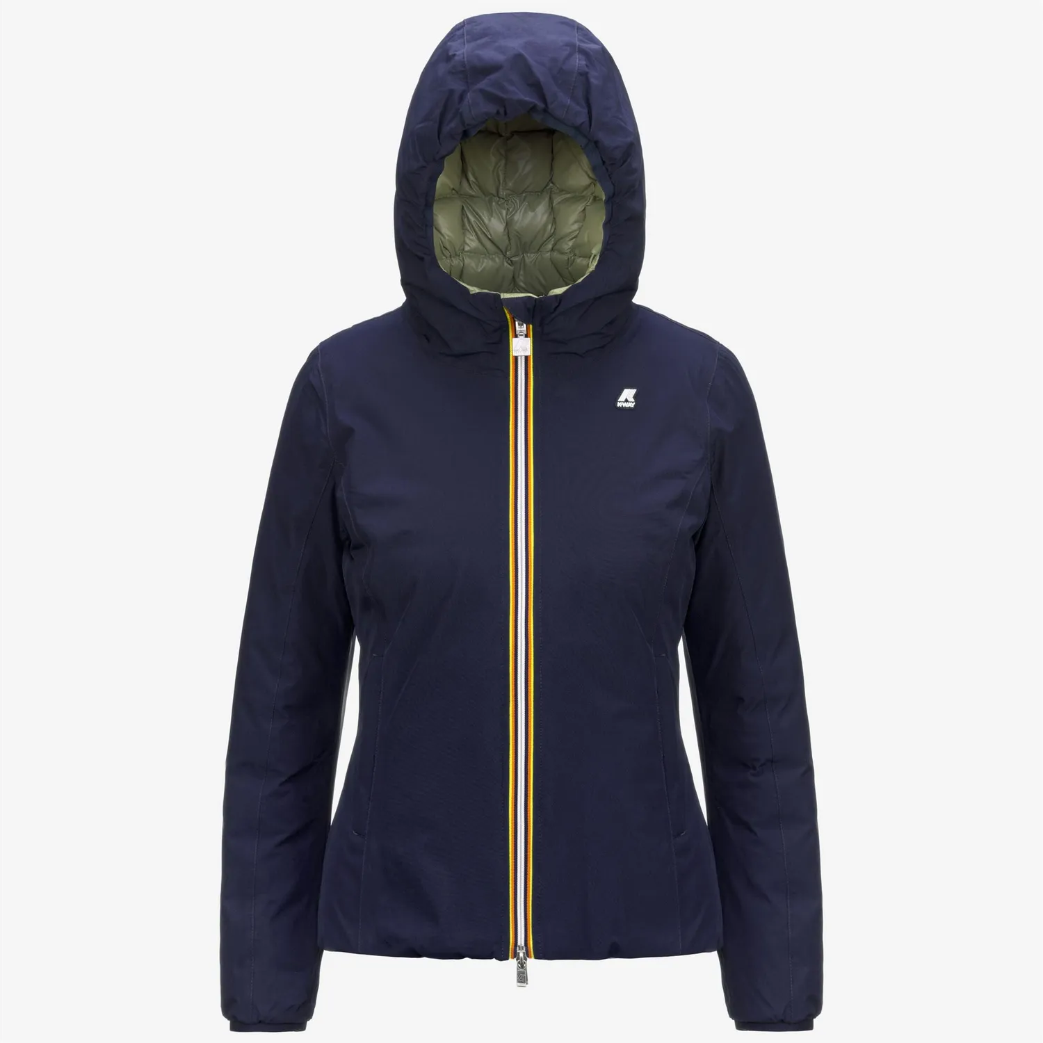 K-Way Lily St Thermo Double geaca dama albastru-verde calduroasa