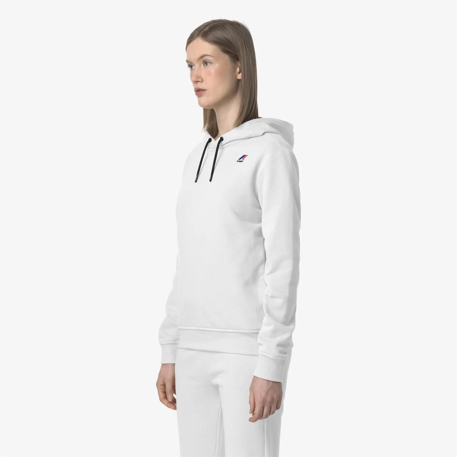 K-Way Arnette Poly Cotton hanorac unisex alb calduros
