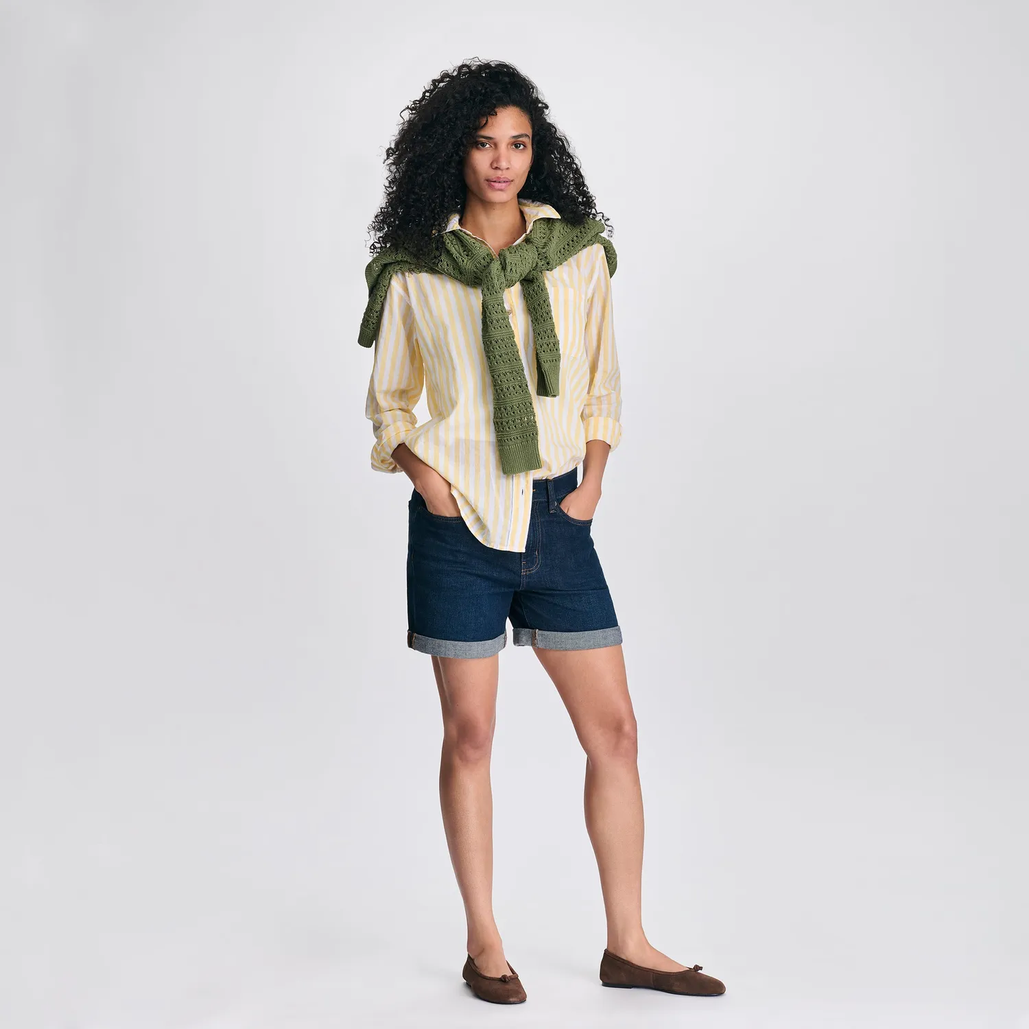 Eddie Bauer pantaloni scurți damă denim Cascade boyfriend