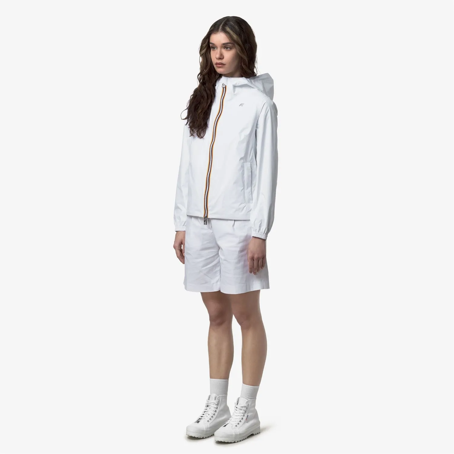K-Way Lil 2.0 Plus.2 Double geacă damă alb-negru reversibilă