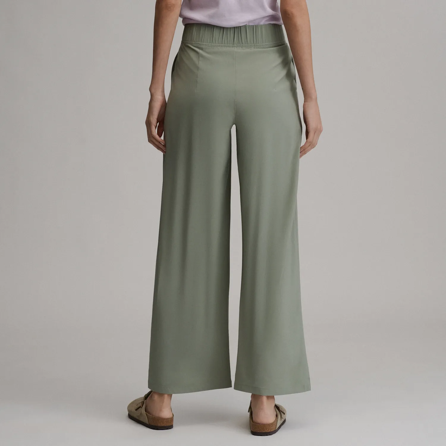 Eddie Bauer Departure pantaloni damă evazați talie înaltă negri