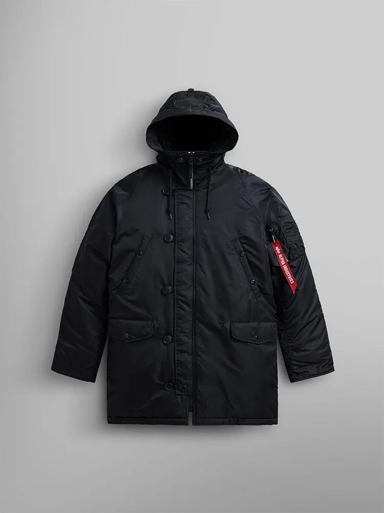 Alpha Industries N-3B Heritage parka neagra calduroasa