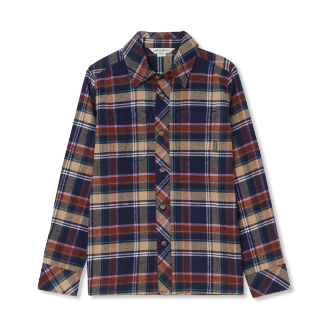 Eddie Bauer Favorite Flannel camasa baieti Peacoat din flanel