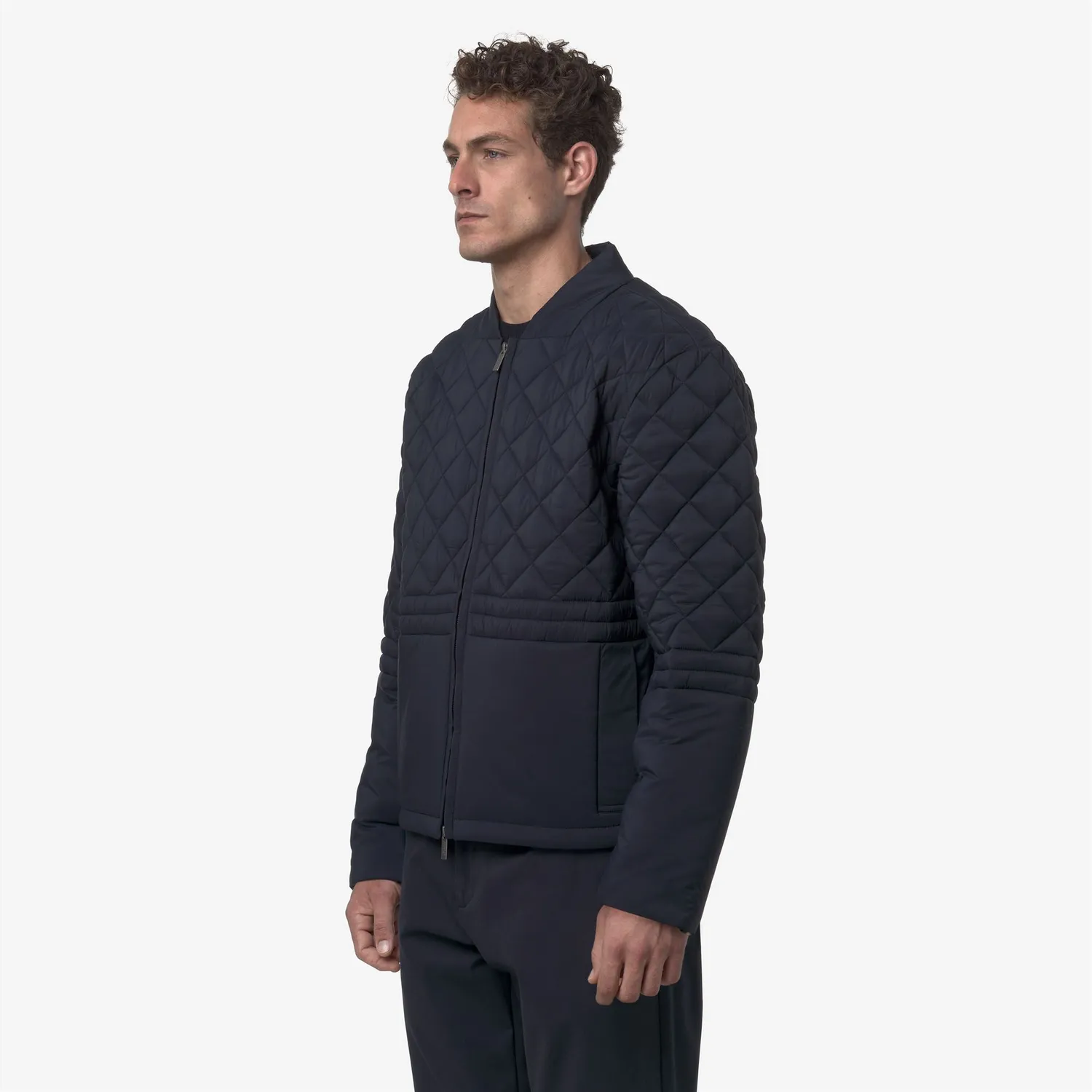 K-Way Bariol Premium Warm geaca barbati albastru matlasata