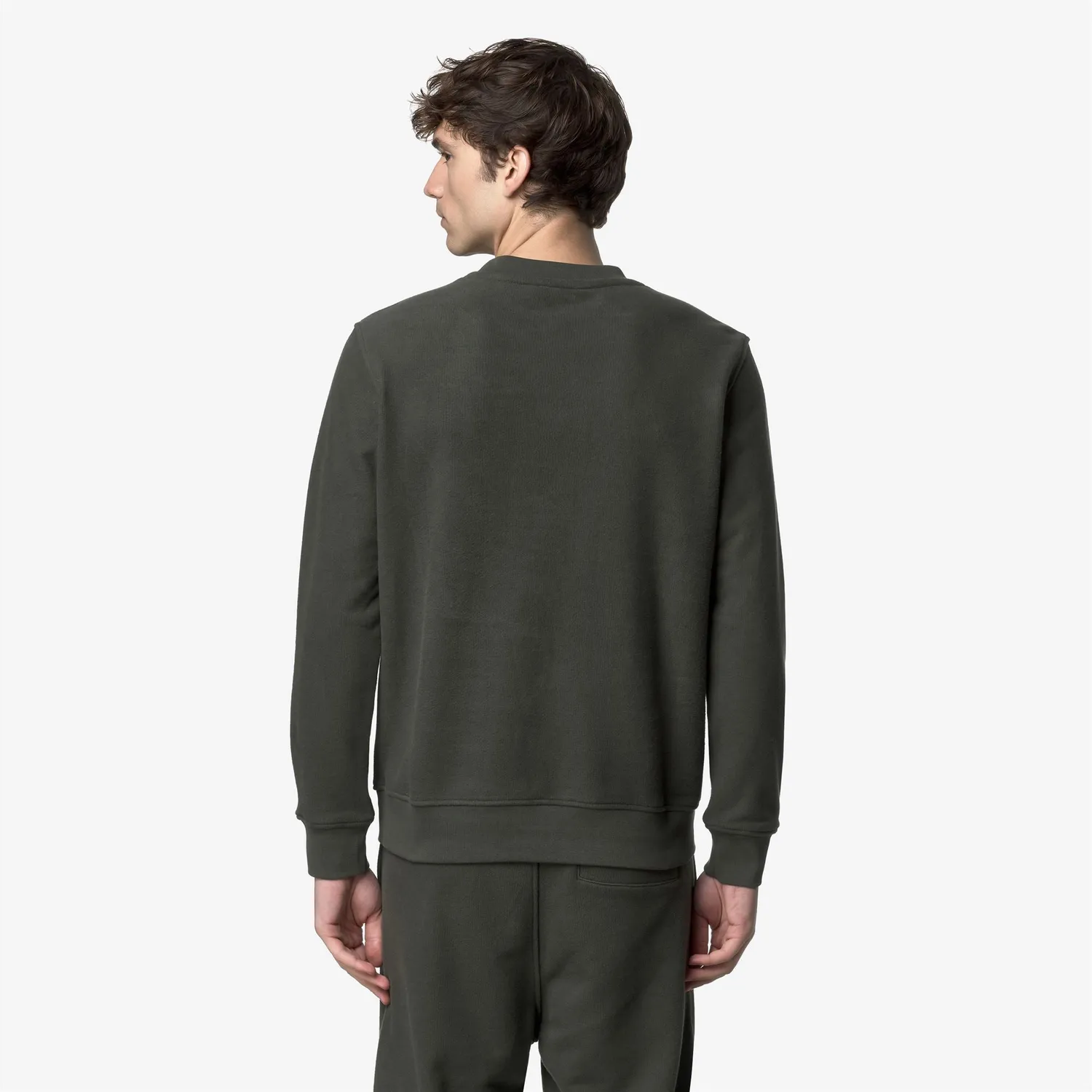 K-Way Baptiste Heavy Fleece bluza bumbac verde negricios