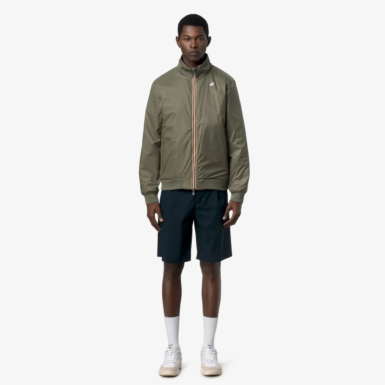 K-Way Arsene Cotton Double geacă bărbați albastru reversibilă