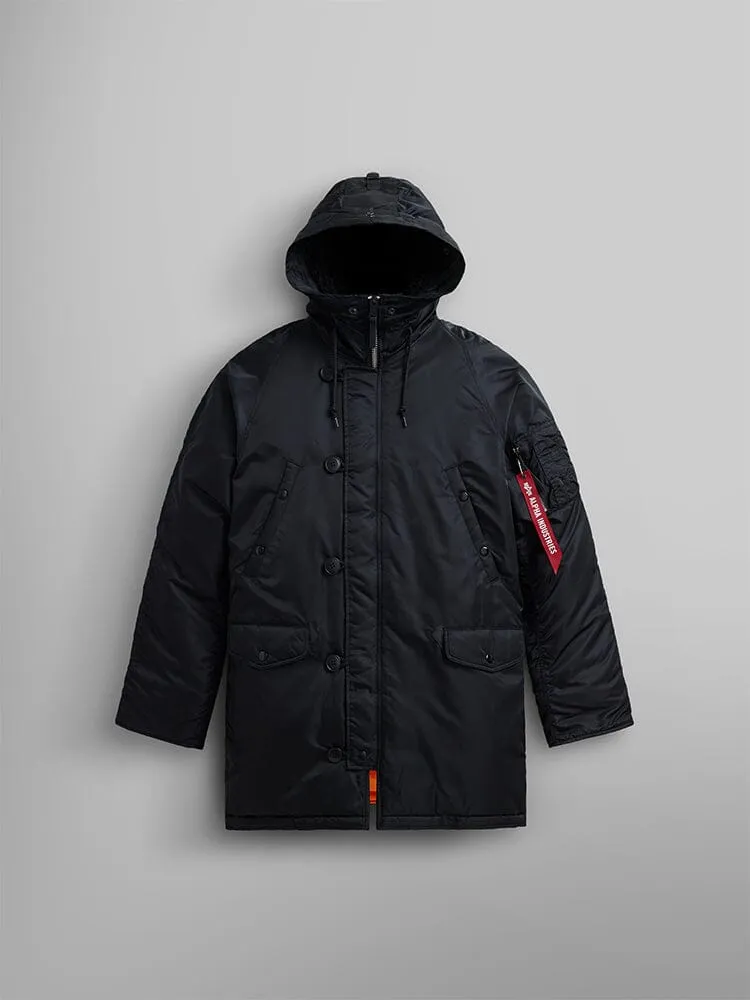 Alpha Industries N-3B Slim Fit Parka palton negru