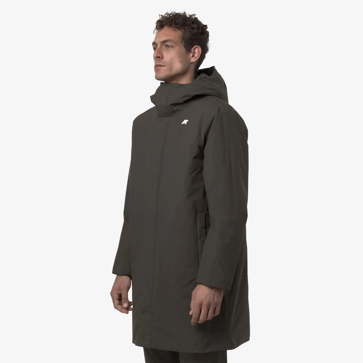 K-Way Klassic Thomas Warm Ottoman geaca lunga negru-masliniu