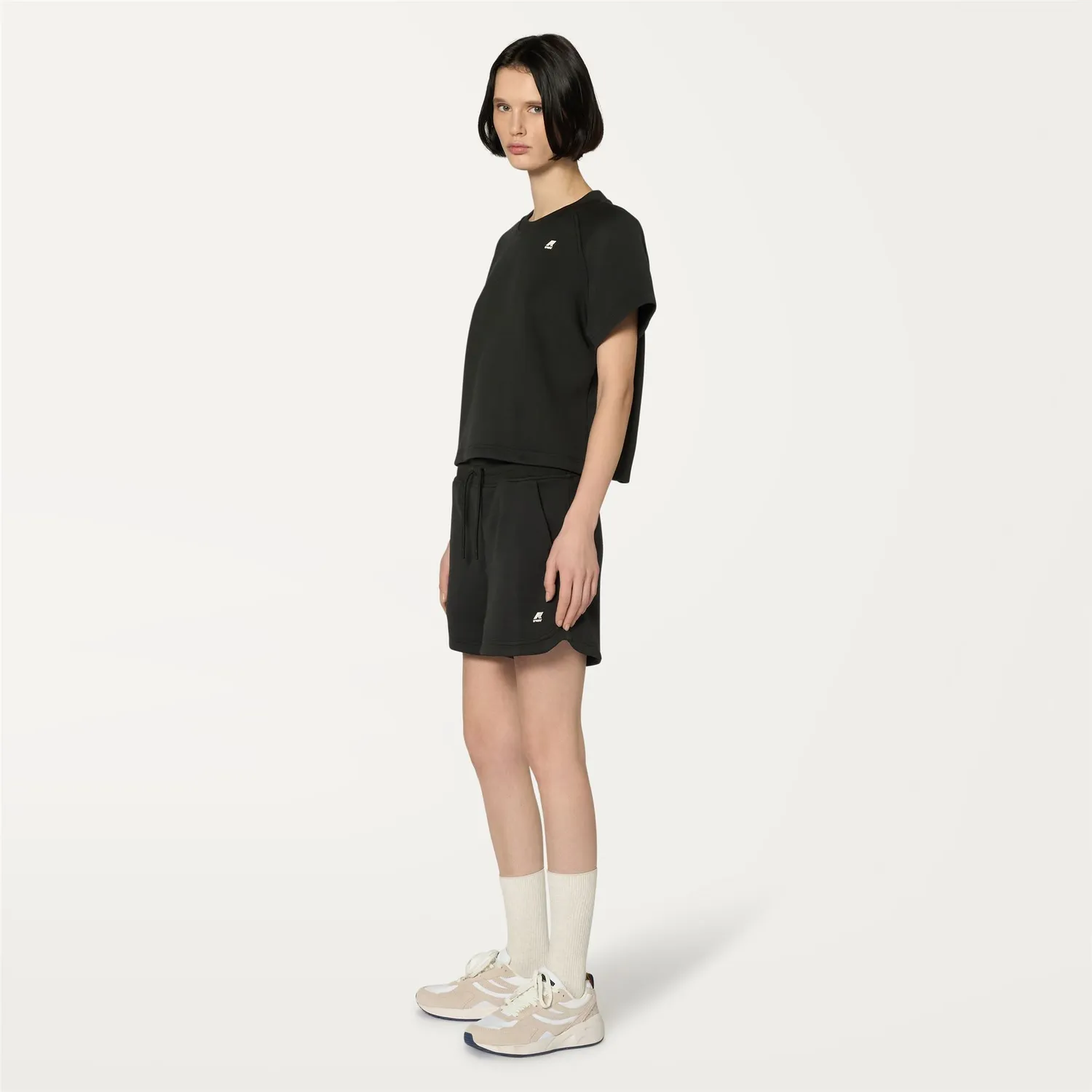 K-Way Rikette short sport dama Black Pure scuba usor