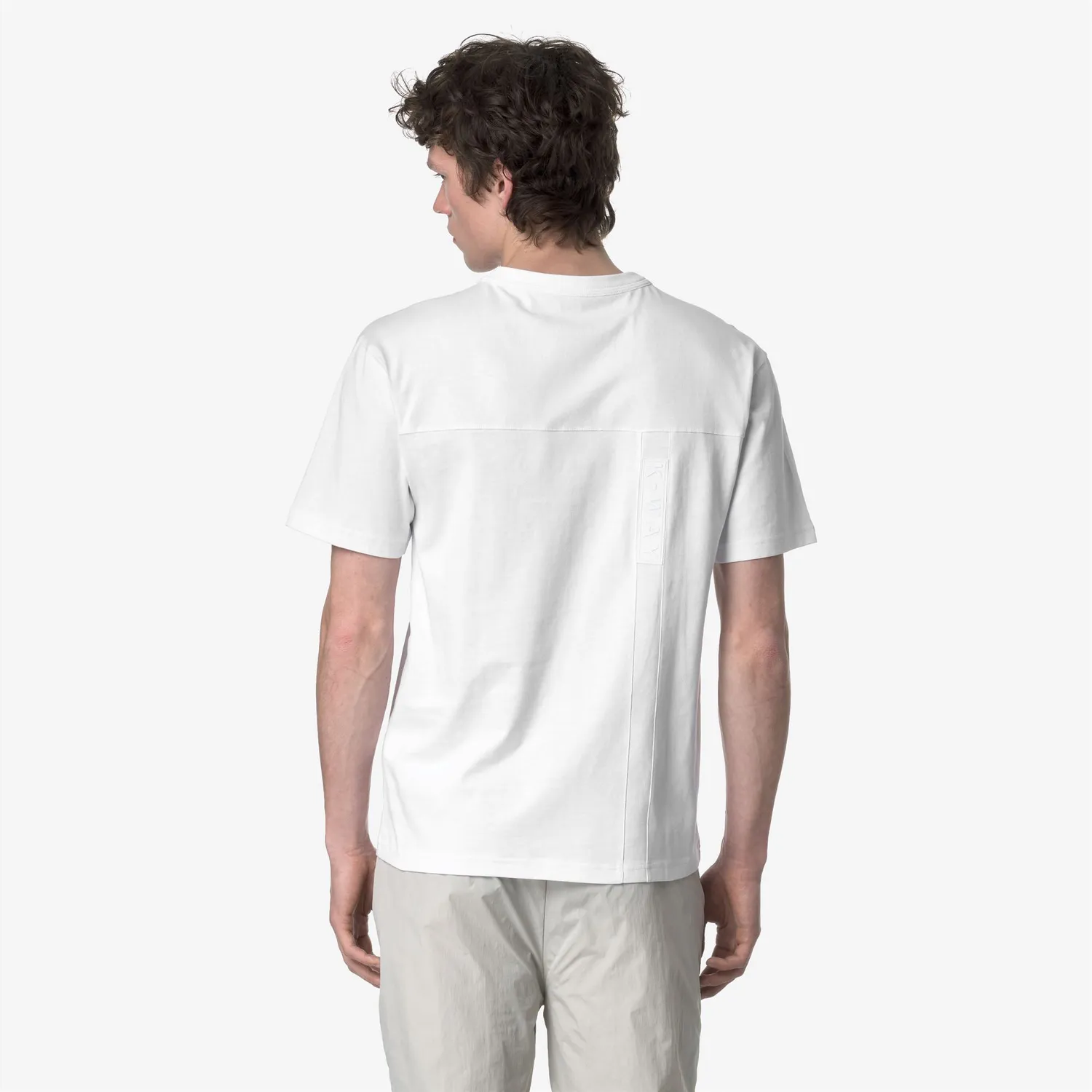 K-Way Fantome Tricou Barbati Alb Bumbac Gros