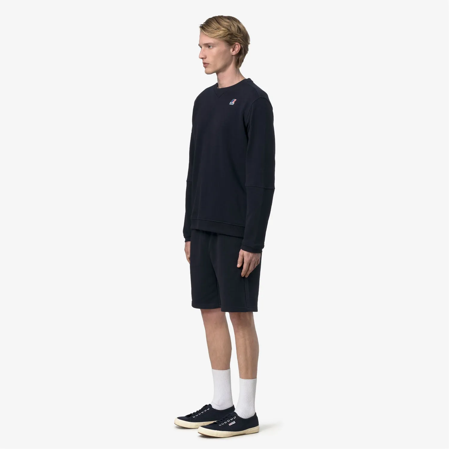 K-Way Nael Poly Cotton bluza unisex albastra