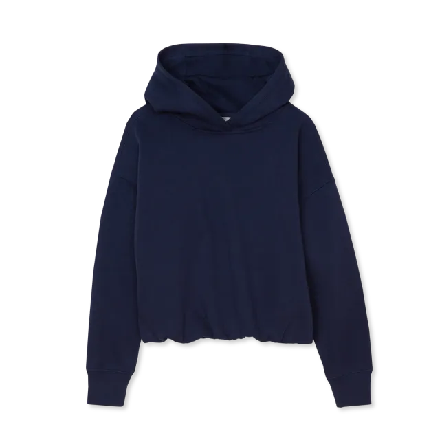 Eddie Bauer Camp Fleece hanorac fete Peacoat bubble