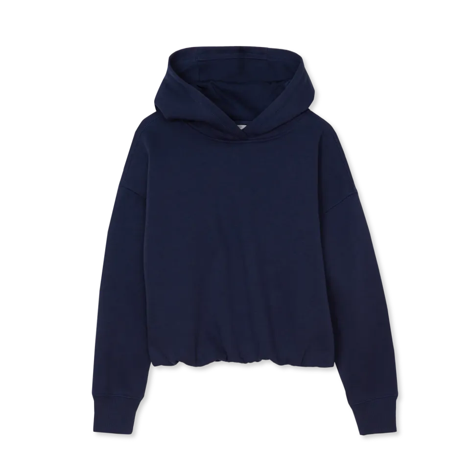 Eddie Bauer Camp Fleece hanorac fete Peacoat bubble