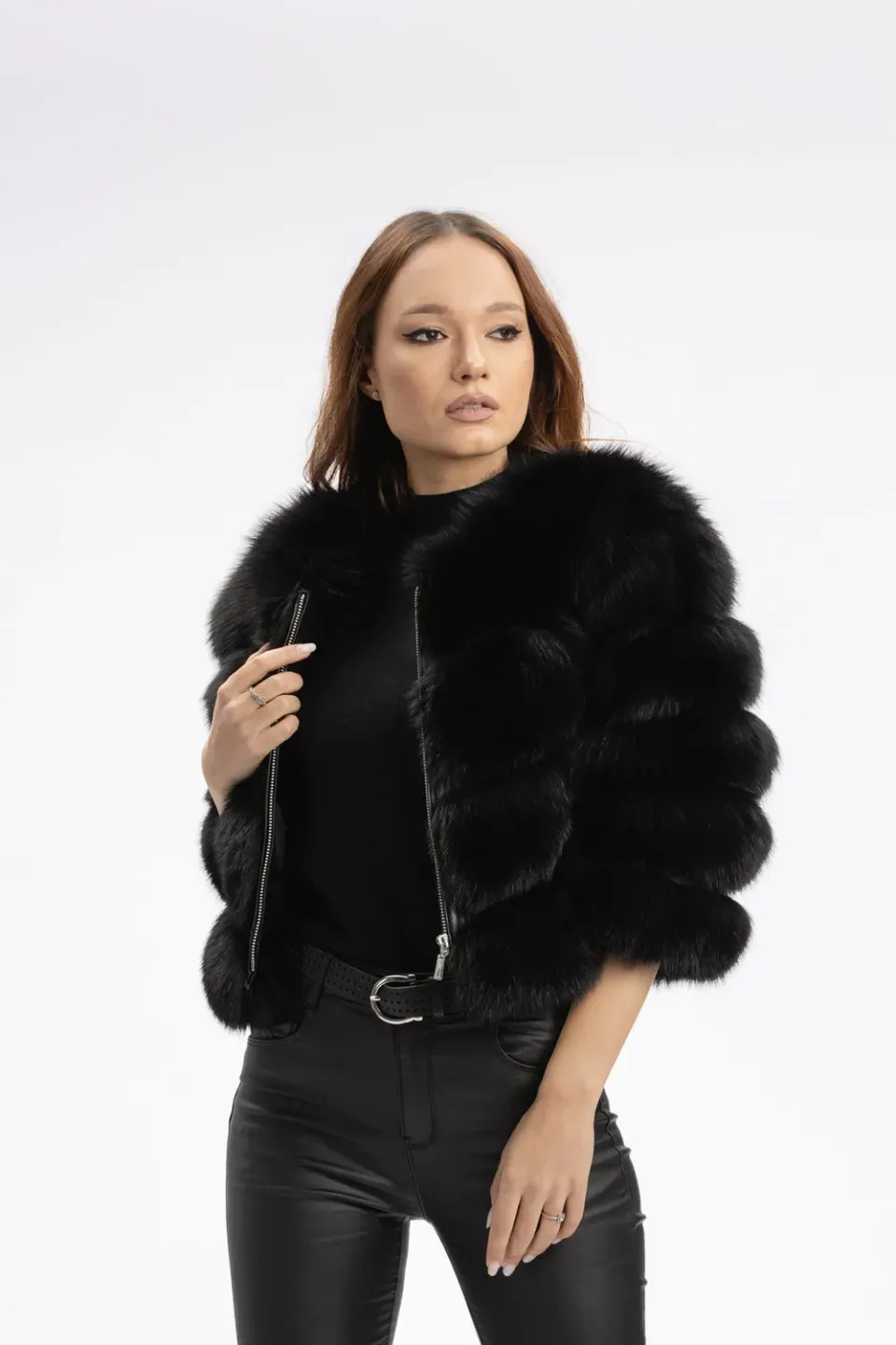 Mareus haina vulpe polara Obsidian 248 scurta 45 cm