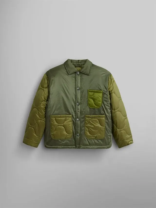 Alpha Industries Chore Coat palton dama verde matlasat