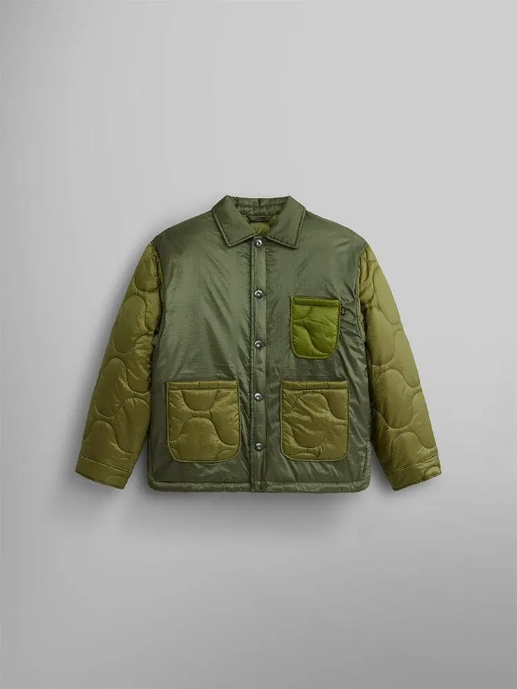 Alpha Industries Chore Coat palton dama verde matlasat