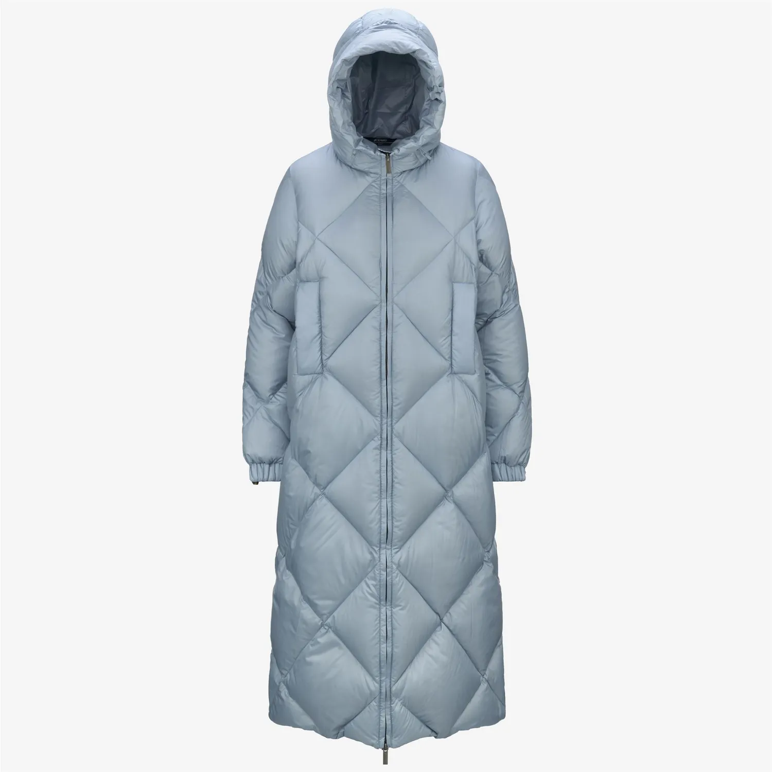 K-Way Neivel Super Light palton lung dama Blue Avio cu puf